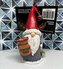 Christmas Shoppe Ornament Santa Gnome Antlers Reinder Food Feed Bag Decor NEW