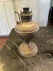 Vintage Original “Miller Juno Lamp” Kerosene Base W Gorgeous Embossed Motif — photo 1