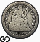 1842-O Seated Liberty Dime, Scarcer New Orleans Issue