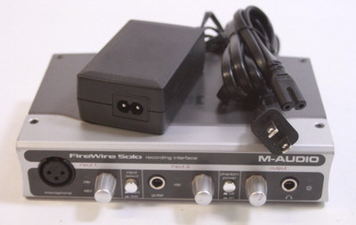 M-Audio Firewire Solo Recording Interface Gray Compact Portable READ POWERED ON