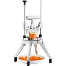 VEVOR COMMERCIAL VEGETABLE FRUIT CHOPPER 1/4 BLADE DICER STAINTESS STEEL