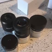 Orion eye pieceAnd Orion II Explorer Telescope Eyepiece Lenses Lot of 4