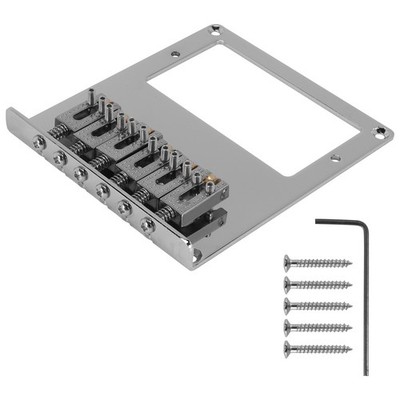 6 Rollen 6 Saiten Humbucker Gitarrensteg für Gitarre (Chrom) Y7J84914