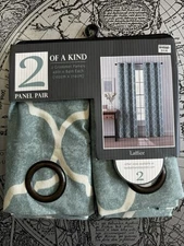 Bed bath And beyond Curtains 84x40” - 2 panels, New In Package