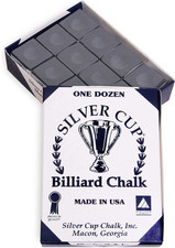 Billiard CHALK - ONE DOZEN Charcoal 