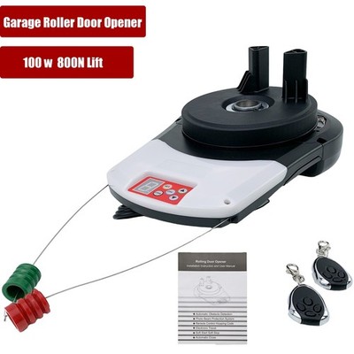 110V Automatic Garage Door Opener Roller Remote Electronic Lift Force 800N Top