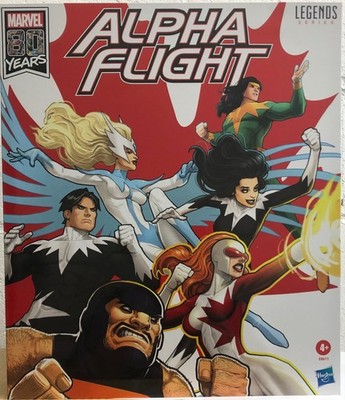 Marvel Legends 6'' Alpha Flight Box Set New Sealed Puck Northstar Snowbird Aurora