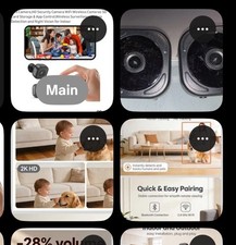 2PC Mini HD Camera WiFi Wireless Monitoring Security