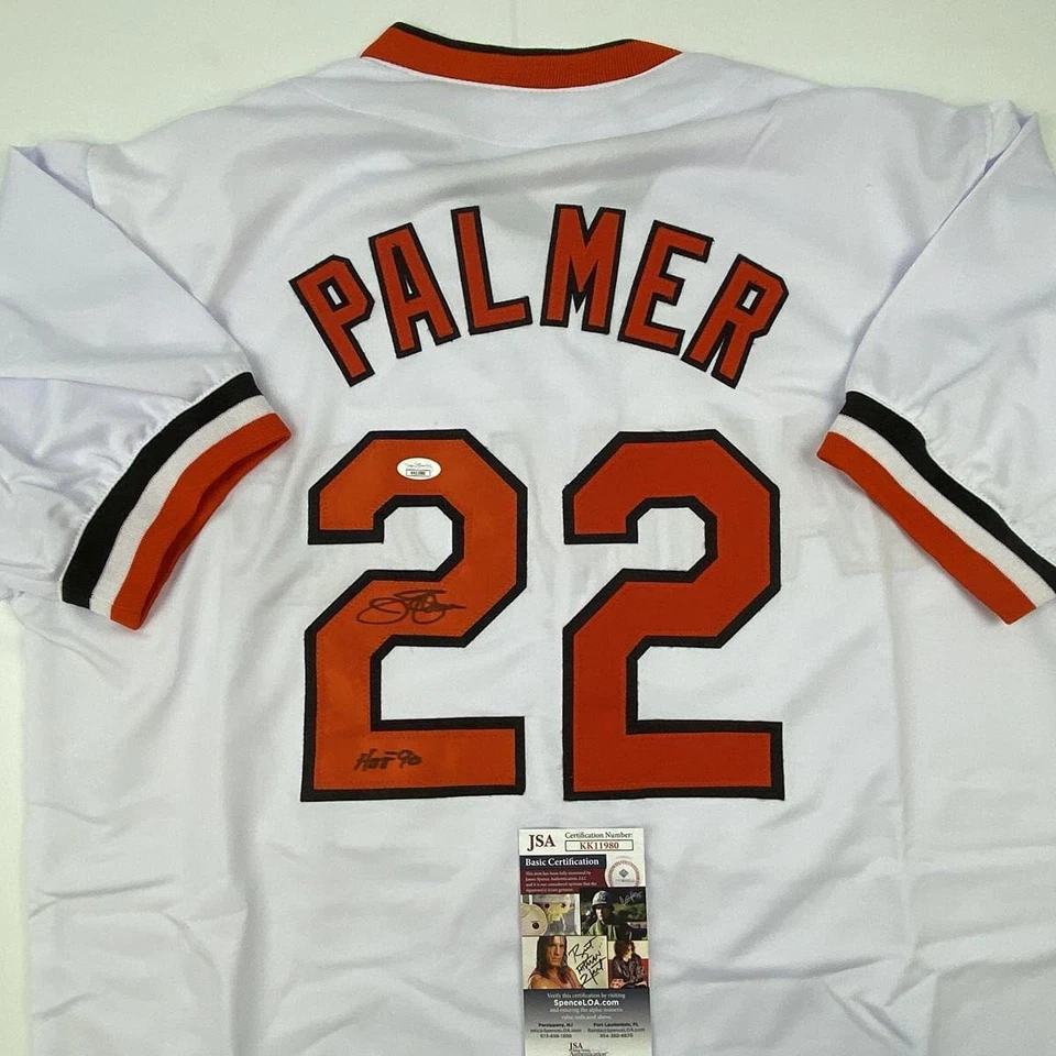 Autographed/Signed JIM PALMER HOF 1990 Baltimore White Baseball Jersey JSA COA - Image 2 of 4