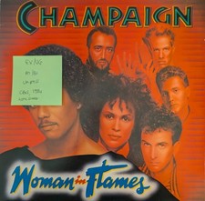 Champaign Woman In Flames Vinyl Record LP EX/VG CBS26018 1984