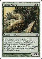 Spined Wurm - Normal NM MTG 9th Edition