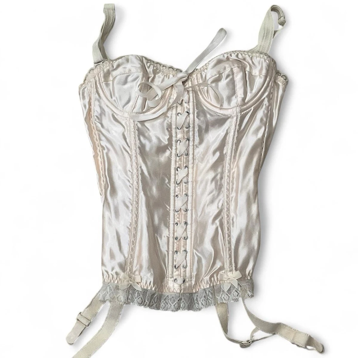 Satin Lace Up White Corsets & Bustiers for Women for sale | eBay