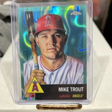 2022 Topps Chrome Platinum Anniversary Aqua Lava #50 Mike Trout/299
