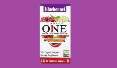 Bluebonnet Ladies One Whole Food-Based Multiple 60 Veg Caps EXP DATE 11/27