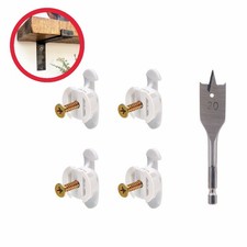 Bullfix Shelf Fixing Kit - Heavy Duty Plasterboard Fixings for Shelves 4 fixings