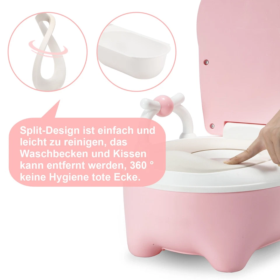 Töpfchen Lerntöpfchen Kindertoilette Kleinkinder Toilettentrainer Kinder Weiche - Bild 4 von 4