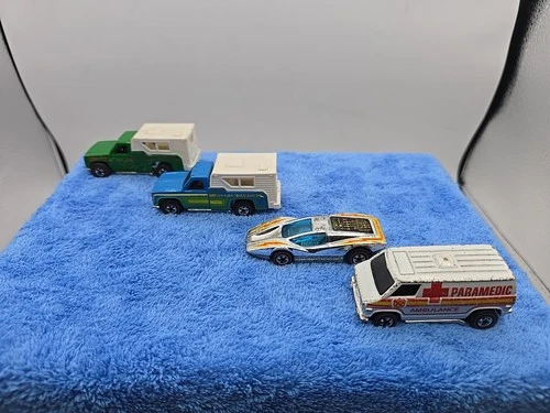 Vintage Hot Wheels Lot Of 4!  Redlines! Supervan, Keep On Camping, Large Charge