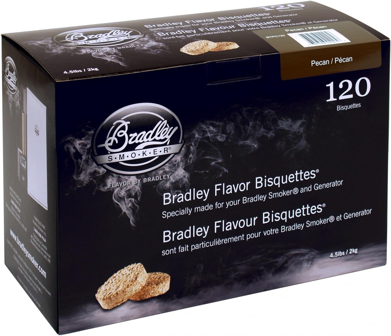 Bisquettes for Grilling and BBQ, Pecan Special Blend, 120 Pa
