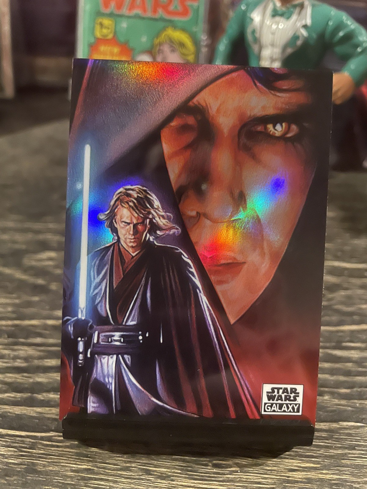 Anakin Skywalker 2021 Topps Star Wars Galaxy Chrome REFRACTOR Card #39