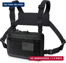 Tactical Chest Pack for Men, MOLLE Chest Rig for Hiking Hunting