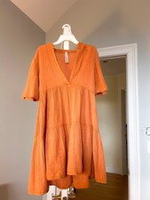 Anthropologie Orange Tunic Dress