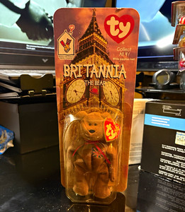 Ty McDonald’s Teenie Beanie Babies Britannia the Bear 1999 Vintage Plush