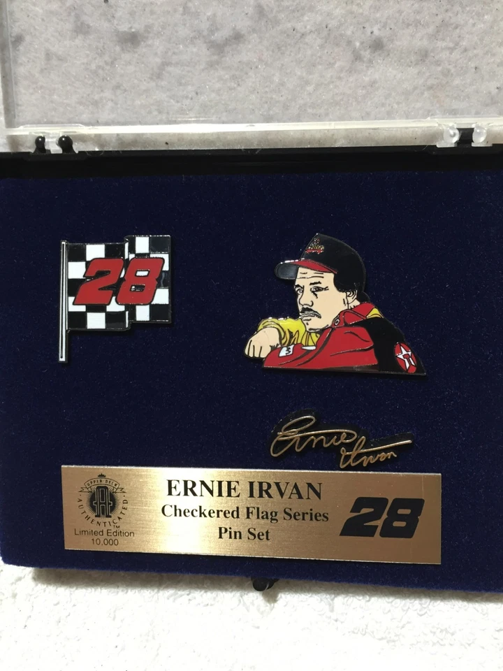 Винтажный набор булавок Ernie Irvan серии Checkered Flag 28 Upper Deck - Изображение 2 из 4