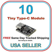 Smallest USB Type C Lithium Battery Charging Module & Protection 3.7V 4.2V
