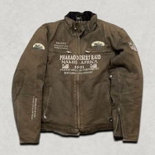 Pharao Field Jacket Mens Large Desert Raid 1993 Namib Africa Graphic Coat, Brown