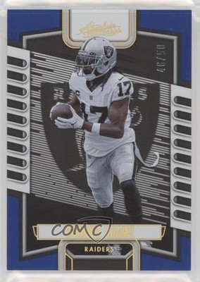 2023 Panini Absolute Blue Spectrum 46/50 Davante Adams #76 1lw2
