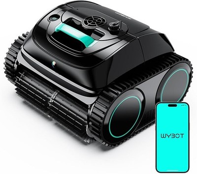 WYBOT C1 Cordless Robotic Pool Cleaner, Cordless Robotic Pool Vacuum