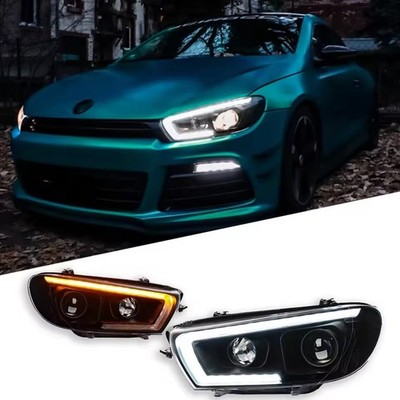 For VW Scirocco 2009-2017 Upgrade Modified Dynamic Turn Signal LED Headlight