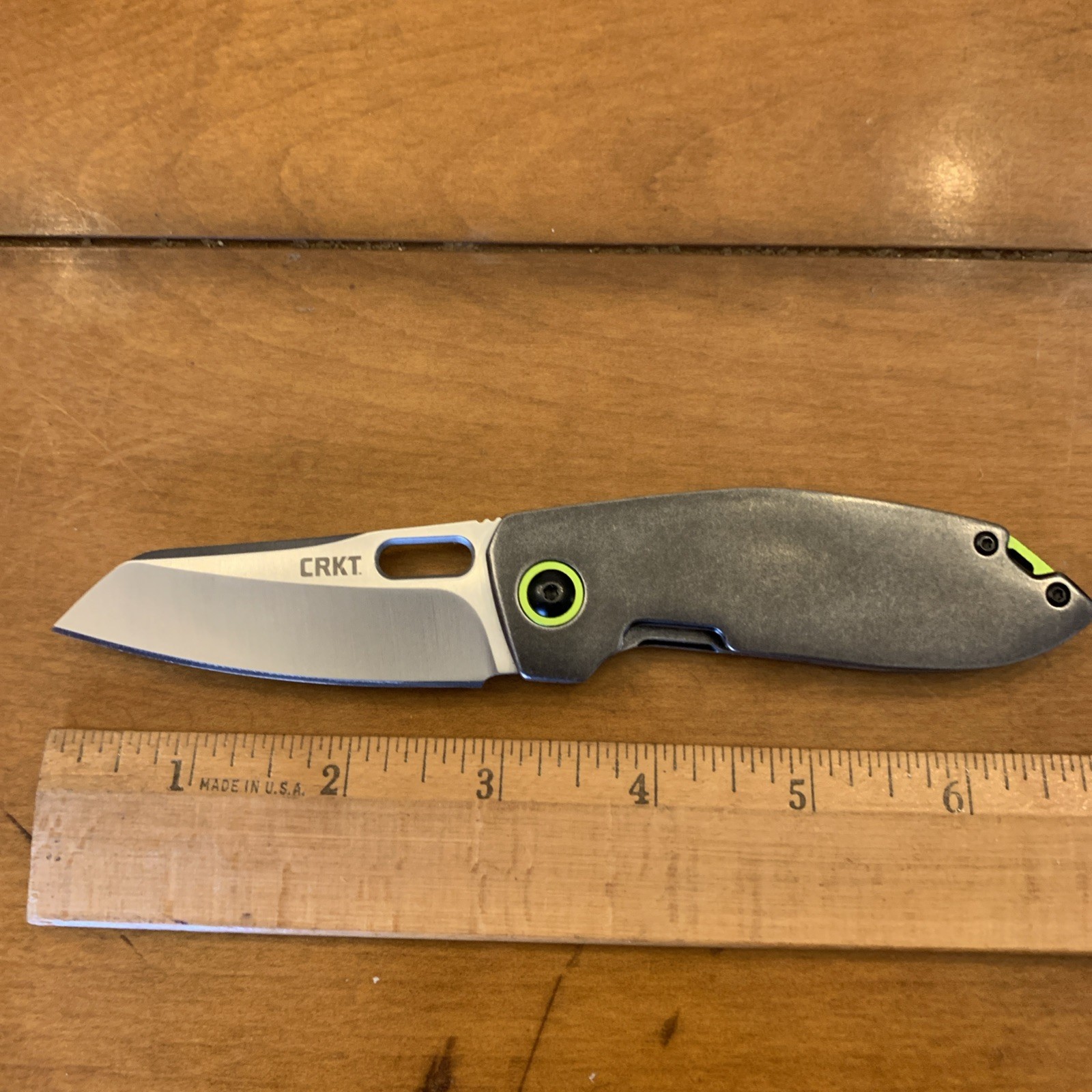 CRKT Sketch Brushed Stainless Steel 8cr13mov Sheepsfoot Blade