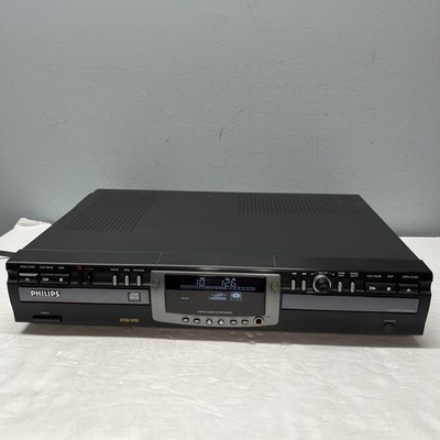 Philips CDR 775 Audio CD Recorder Player Dual Deck For Parts -1 Side Works Read