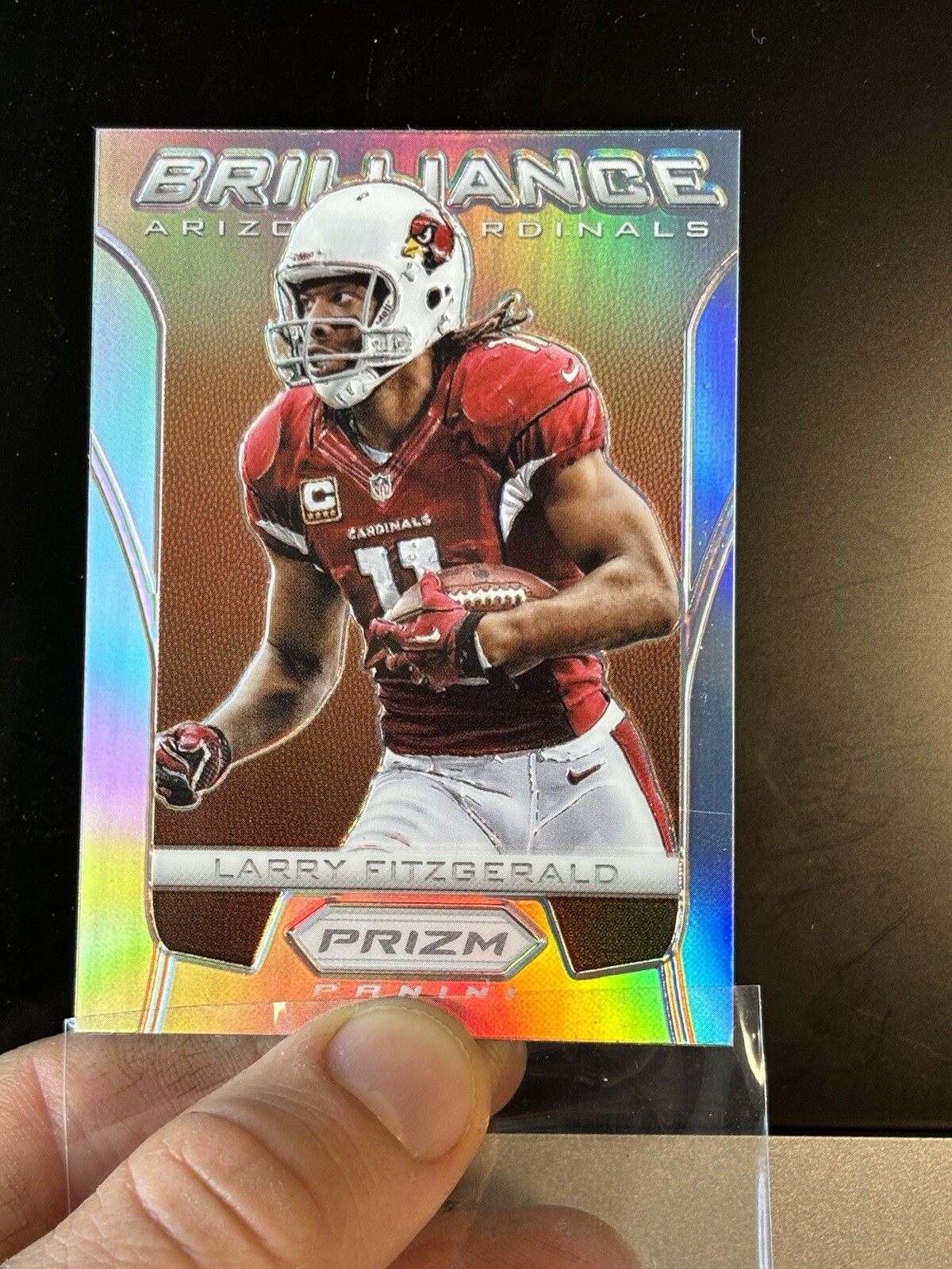 Larry Fitzgerald 2012 Panini Prizm Brilliance Silver First year of Prizm HOF SP