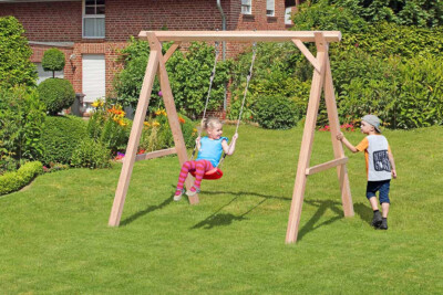 Premium Einzelschaukel Emma Lärche Kinderschaukel