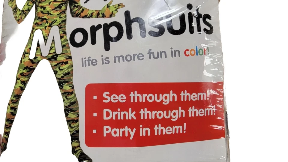 MORPHSUITS L COMANDO HOMBRE ADULTO LG 5'4"-5'10 CAMUFLAJE HALLOWEEN FIESTA DEPORTIVA Foto 3 de 4