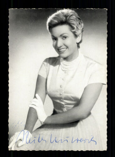 Carte autographe Ruth Leuwerik originale signée + F 10536 - Photo 1/2