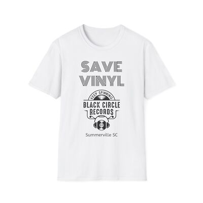 Vintage Save Vinyl Retro Unisex Softstyle T-Shirt, Music Lover Tee, Record Store