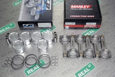CP Forged Pistons Manley H Beam Rods for Toyota Supra MKIV 2JZGTE 8.5:1 86mm