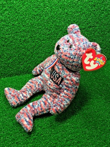 Ty Beanie Baby USA The Patriotic Bear Retired God Bless America - MWMT - Picture 5 of 12