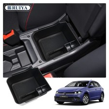 RUIYA Auto Mittelarmlehnen Aufbewahrungsschale Organizer für 2018-2025 VW Polo