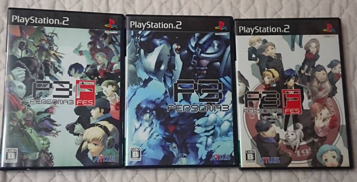 Persona 3 & Persona 3 Fes Append Edition 3set playstation2 Persona 3 & Persona 3 Fes Append Edition 3set playstation2