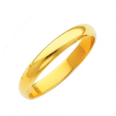 14K Solid Fit Yellow Gold Plain Wedding Band Ring Anillo de Oro Banda 2mm