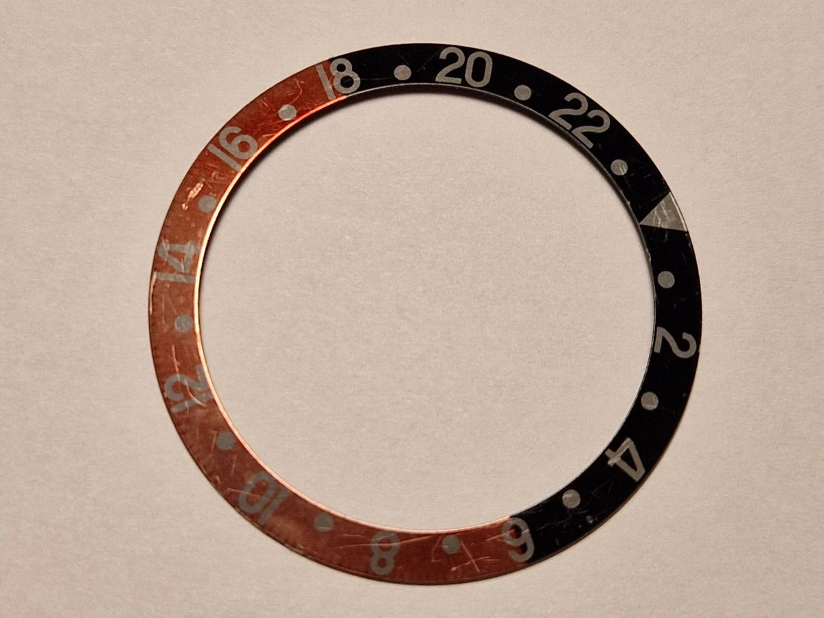 Inserti Lunetta Orologio Rosso/blu 'Pepsi', 37.70mm X 30.70mm, Alluminio, Ewatchparts