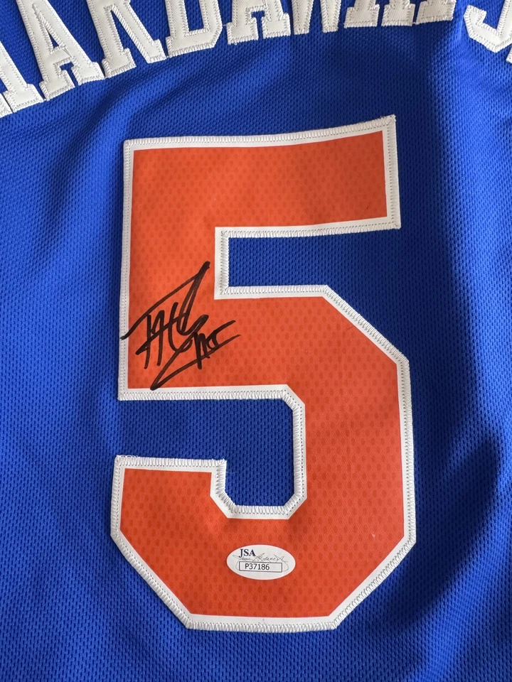 Tim Hardaway JR Signed NBA New York Knicks Adidas Jersey JSA COA Autograph XL - Image 4 of 4