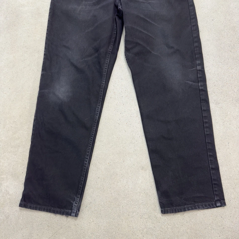 L.L. Bean Mens Jeans Double L Natural Fit Black Denim Sz 36x32 Tag 34x30 Actual - Image 3 of 4