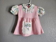 Vintage Girls Floral Toddle time Dress 12 Months