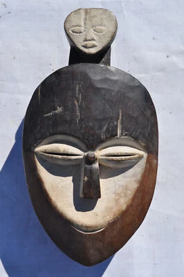 Afrikanische Maske Handarbeit  - Bild 1 von 4