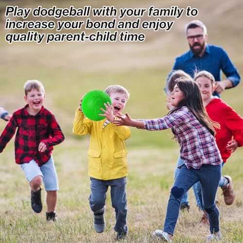 6 Pcs Dodgeballs 8.5 Inch Playground Ball Kickball Inflatable Rubber